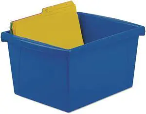 Storex Industries 61514U06C Storage Bins, 4 Gallon - Assorted