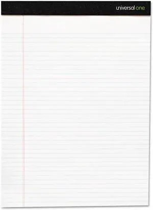 Innovera UNV30730 Premium Ruled Writing Pads, White, 8.5 X 11.75, Legal/Wide, 50 Sheets, 12 Pads