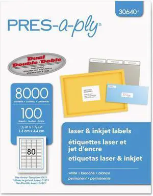 PRES-a-ply Label,Return Address,Wh 30640