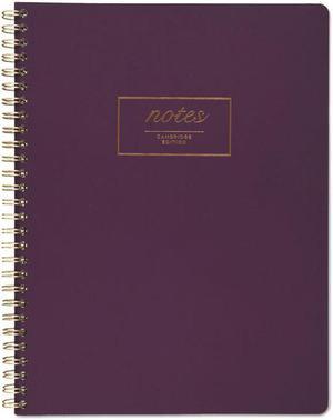Cambridge 49556 Fashion Twinwire Business Notebook, 9 1/2 X 7 1/4, Purple, 80 Sheets