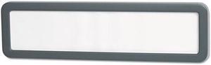 General Supply UNV08223 Recycled Cubicle Nameplate With Rounded Corners, 9 X 2 1/2, Charcoal