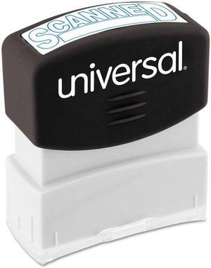 General Supply 10157 Message Stamp, Scanned, Pre-Inked One-Color, Blue