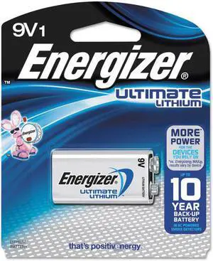 ENERGIZER-BATTERIES L522BP 1PK ULTIMATE LITHIUM 9V