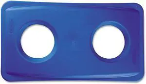 RUBBERMAID FG269288BLUE Bottle/Can Recycling Top,Plastic,Blu