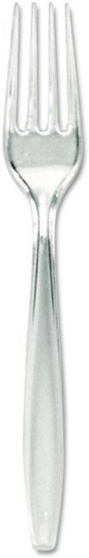 Plastic Cutlery Forks Heavyweight Clear