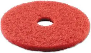 Standard 15-Inch Diameter Buffing Floor Pads, Red BWK4015RED