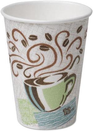 Dixie Hot Cups Paper 10oz Coffee Dreams Design 1000/Carton 92959