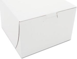 SCT SCH0909 Non-Window Bakery Boxes, Paperboard, 6 X 6 X 4, White, 250/Bundle