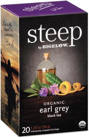 Bigelow Steep Tea, Earl Grey, 1.28 Oz Tea Bag, 20/Box 17700
