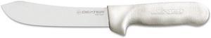 DEXTER RUSSELL 04123 Butcher Knife,6 In,Poly,White