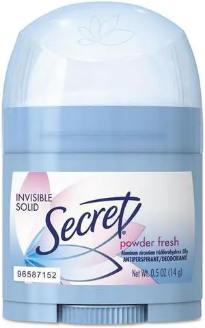 Secret Invisible Solid Anti-Perspirant and Deodorant Powder Fresh 0.5oz 31384EA