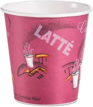 SOLO Cup Company 510SI Bistro Design Hot Drink Cups, Paper, 10 Oz, 1000/Carton