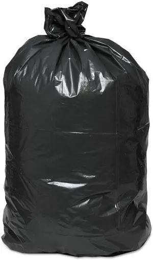 Boardwalk Low Density Repro Can Liners 40x48 40-45 gal 1 mil Black 10/Roll 10Rl