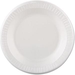 Quiet Classic Laminated Foam Dinnerware Plate 10 1/4" White 125/Pk 4 Pks/Cs