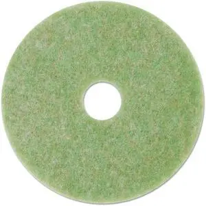 3M Low-Speed TopLine Autoscrubber Floor Pads 5000 18" Diameter Green/Orange 5/CT