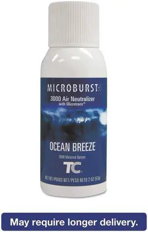 Microburst 3000 Refill, Ocean Breeze, 2 oz Aerosol, 12/Carton 4012581