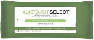 Medline MSC263625 Aloetouch Select Premium Personal Cleansing Wipes, 8 X 12, 48/Pack