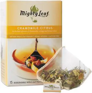 Mighty Leaf Tea Whole Leaf Tea Pouches, Chamomile Citrus, 15/Box 510136