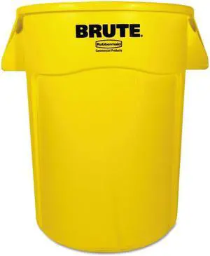 Rubbermaid Commercial Products RCP 2643-60 YEL 44 Gallon Brute Utility container- Yellow