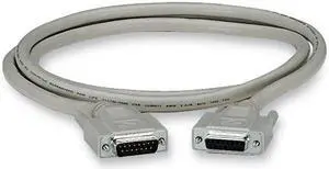Black Box EGM16T-0010-MF Db15 Molded Shielded Data Cable M/F 10Ft. With Thumbscrews