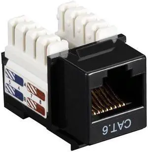CAT6 Value Line Keystone Jack, Black