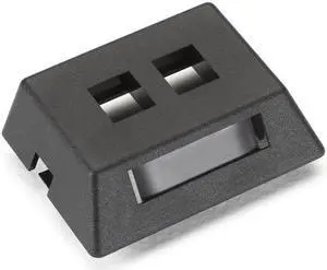 WALLPLATE MODULAR FURN 2PT BK