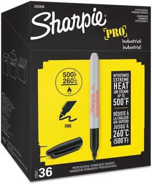 Sharpie 2003898 Industrial Permanent Markers - Office Pack, Black