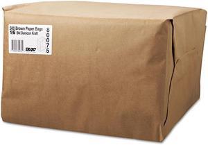 General Supply 80075 1/6 Bbl Paper Grocery Bag, 52Lb Kraft, Standard 12 X 7 X 17, 500 Bags