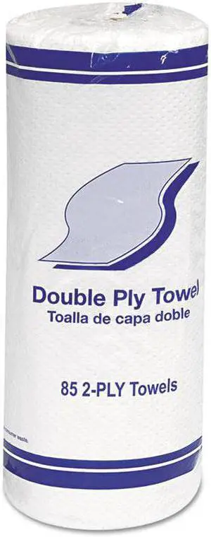 Whitehall GEN1797 Kitchen Roll Towels, 2-Ply, 11 Inch , White, 85/Roll, 30 Rolls/Carton