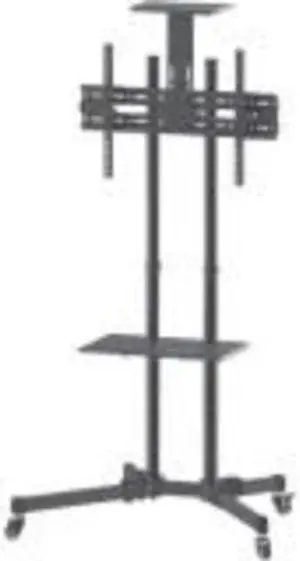 Manhattan 461238 Universal Economy Multimedia Tv Cart, Holds 37 To 70 Tvs; +/- 10 Tilt; Removable