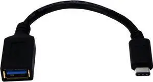 QVS USB-C Male to USB-A Female SuperSpeed 5Gbps 3Amp Cable
