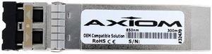 Axiom SFP+ Transceiver Modules are certified 100% compliant in all OEM applications. They are pre-configured with an application specific code to meet the requirement set forth by the router and switc