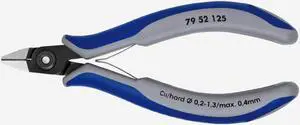 Knipex 79-52-125 Precision Electronics Diagonal Cutters Pointed Head w/ Very Small Bevel and Lead Catcher - MultiGrip