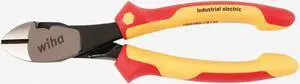 Wiha 32939 8" Industrial High Leverage Diagonal Cutters - Insulated