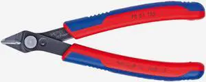 Knipex 78-91-125 5" Electronic Super Knips Additionally Hardened w/ Small Bevel and Lead Catcher - MultiGrip