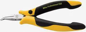 Wiha 32744 Snipe (Chain) Bent 45 Degree Nose Pliers - ESD Safe