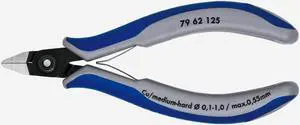 Knipex 79-62-125 Precision Electronics Diagonal Cutters Pointed Head w/ Lead Catcher - MultiGrip