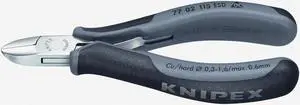 Knipex 77-02-115-ESD 4.5" ESD Electronics Diagonal Cutters Round Head w/ Small Bevel - MultiGrip