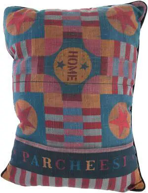 Backgammon/Parcheesi Decorative Throw Pillow 13in.X18in.