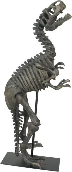 Resin Tyrannosaurus Rex Fossil Bones Home Decor Dinosaur Skeleton Sculpture Art 21.75 Inches High