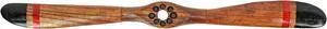 Hand-Carved Vintage Distressed Brown Wooden Airplane Propeller Wall Sculpture - Timeless Prop Plane Aviation Home Decor Accent Art Piece - 24 Inches Long