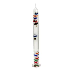 Galileo Thermometer 22 Inch with 11 Colored Floating Bubbles Galileo Thermometer 22 Inch with 11 Colored Floating Bubbles