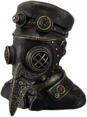 Steampunk Plague Doctor Antique Bronze Finish Trinket Box