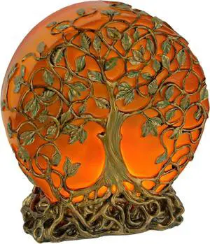 Sunset Orange Tree of Life Plug-In Night Accent Light 6.5 inch