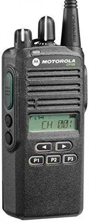 CP185 VHF AAH03KEF8AA7AN Original Motorola 136-174 MHz Handheld Two-way Radio Transceiver 5 Watts, 16 Channels Black - 2 Year Manufacturer Warranty