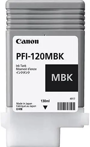 Canon PFI-120MBK Pigment Matte Black Ink Tank 130ml by CES Imaging