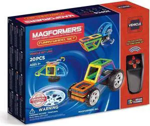 MAGFORMERS Funny Wheel (20 Piece) Magnetic Building Set