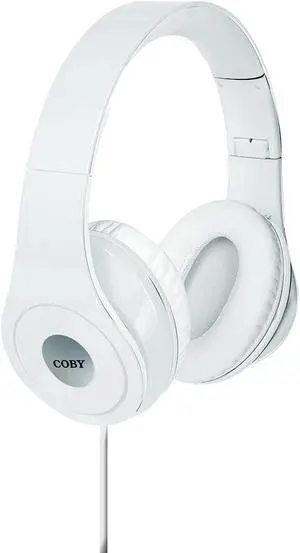 Coby Jammerz Folding Headphones CVH-803-WHT -White