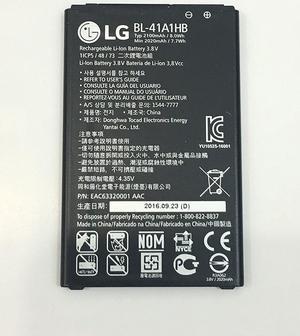 LG Li-ion Cell Phone Battery 2100mAh BL-41A1HB 3.8V 1ICP5/48/73 for Boost Mobile , Sprint, Virgin LG Tribute HD LS676, LG X STYLE L56VL Tracfone, LG Style L53BL Tracfone, EAC63319901 LLL