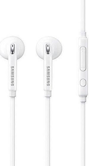 Samsung (2 PACK) OEM Wired 3.5mm White Headset with Microphone, Volume Control, and Call Answer End Button [EO-EG920BW] for Samsung Galaxy S6 Edge+ / S6 / S5, Galaxy Note 5 / 4 / Edge